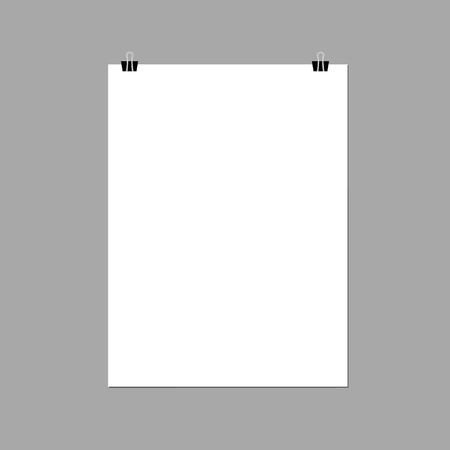 Paper on clamp for your business presentation.の写真素材