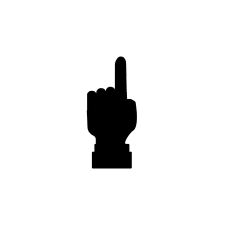Hand vector icon, forefinger icon. Flat designの写真素材
