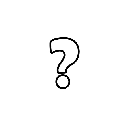 Question mark sign icon, vector illustration. Flat design styleのイラスト素材