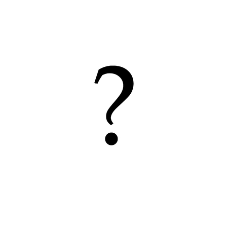 Question mark sign icon, vector illustration. Flat design styleのイラスト素材