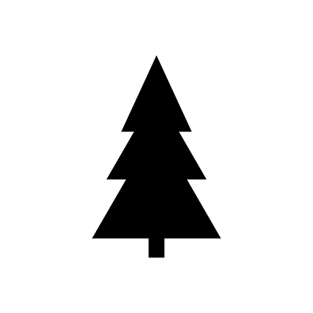 Fir tree icon isolated. Flat designのイラスト素材