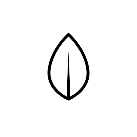 Leafs from the tree. Flat design. Vector illustration. Fashionable vector symbol for website design, web button, mobile application.のイラスト素材