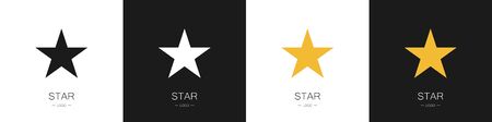 Set of logos stars. Collection. Modern style. Vector illustrationのイラスト素材