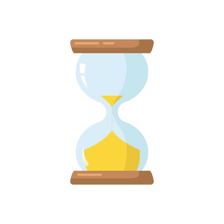 Hourglass. The concept of measuring time. Vector illustration.のイラスト素材