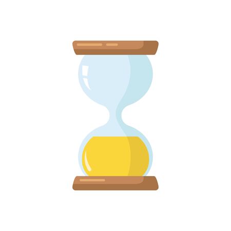 Hourglass. The concept of measuring time. Vector illustration.のイラスト素材