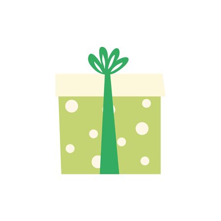 Gift box. Flat style. Vector illustrationのイラスト素材