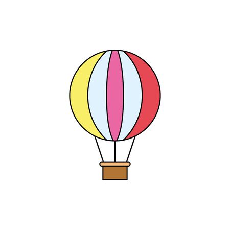 Air Balloons. Flat style. Vector illustrationのイラスト素材