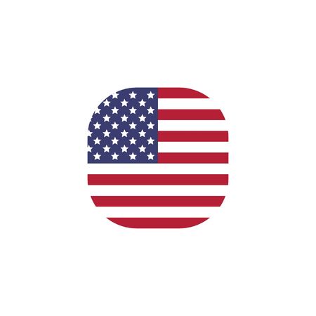 Flag of the United States of America. Vector illustrationのイラスト素材