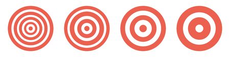 Set of goal icons. Darts. Vector illustrationのイラスト素材