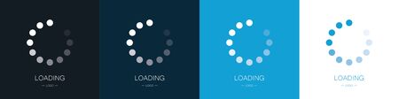 Loading. Set of update and reboot. Vector illustrationのイラスト素材