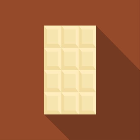 Chocolate bar. White chocolate. Vector illustrationのイラスト素材