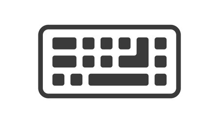 Computer keyboard icon. Vector illustrationのイラスト素材