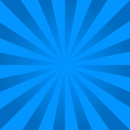 The background of the sun's rays emanating from the center. Blue rays. Vector illustrationのイラスト素材