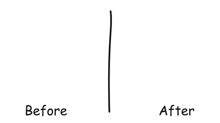 Before and after. Comparison concept. The path of progress. Vector illustrationのイラスト素材