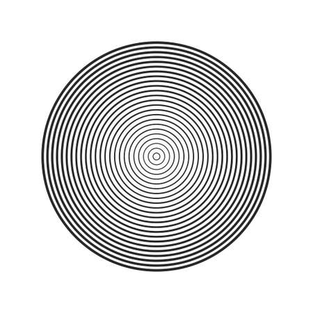 Concentric circle isolated on white background. Concentric circulation. Vector illustration.のイラスト素材