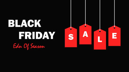 Black Friday. Big sales and discounts. Black friday sale poster or banner. Vector illustrationのイラスト素材