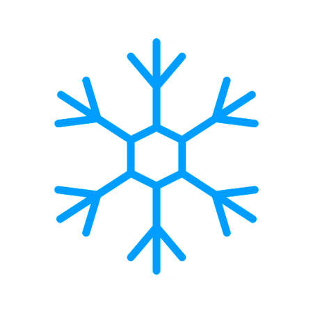 Snowflake icon. Winter or Christmas decoration elements. Vector illustrationのイラスト素材