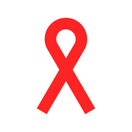 World AIDS Day. 1 december. Red ribbon. Vector illustrationのイラスト素材