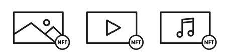 NFT coin. Non Fungible Token. blockchain technology.