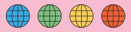 Browser icon set. PC user interface from the 90s. retro style. old design. vector illustration.のイラスト素材