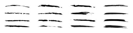 Set of brushes. Grunge and hand drawn brush. Ink or paint. Vector illustrationのイラスト素材