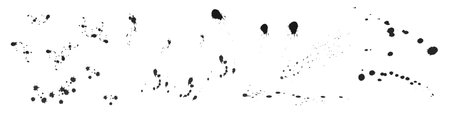 Ink splatter. Grunge drops. Splash. Vector illustrationのイラスト素材