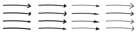 Arrow set. Black arrow icons. Vectorのイラスト素材