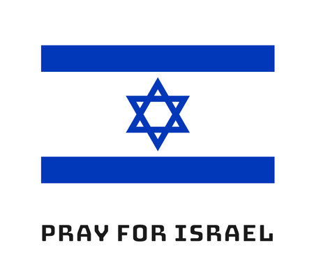 Pray for Israel. War in Israel. Vectorのイラスト素材