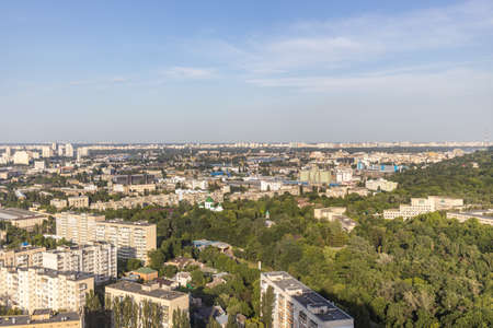 Aerial view of City Buildings during daytime. Urban housing development. Urban landscapeの写真素材