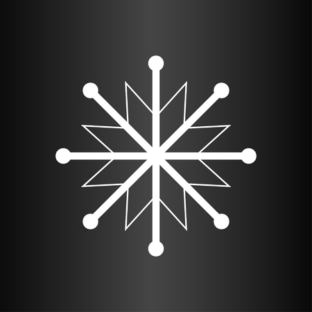 Snowflake on the dark backgroundのイラスト素材