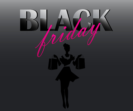 Black Fridayのイラスト素材