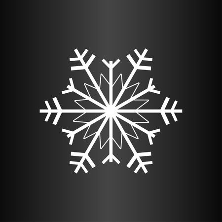 Snowflake on the dark backgroundのイラスト素材