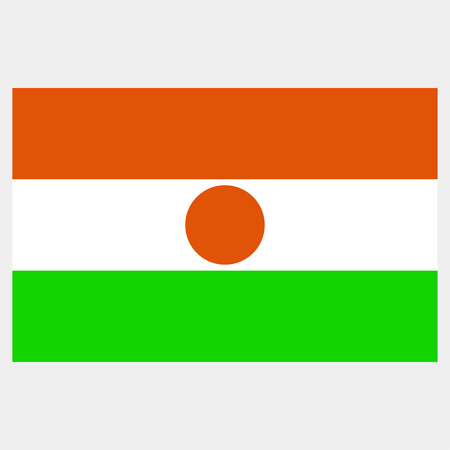 Republic of Niger flagのイラスト素材