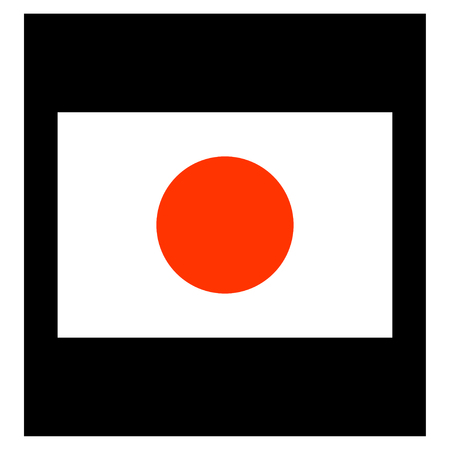 Flag of Japan iconのイラスト素材