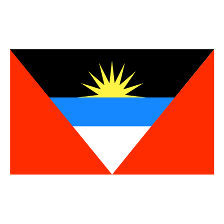 Flag of Antigua and Barbudaのイラスト素材
