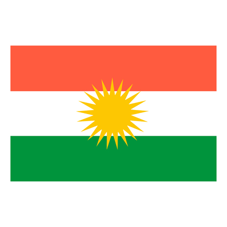 Flag of Kurdistanのイラスト素材