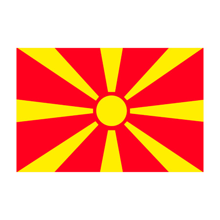 Flag of the Republic of Macedoniaのイラスト素材
