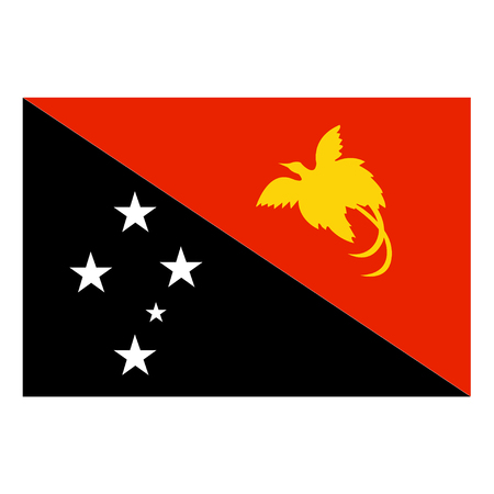 Flag of Papua New Guineaのイラスト素材