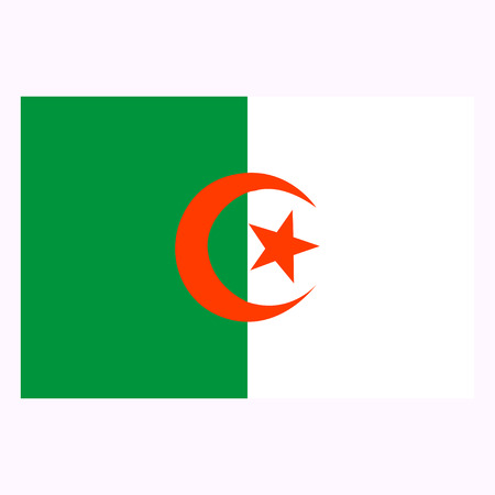 Flag of Algeriaのイラスト素材