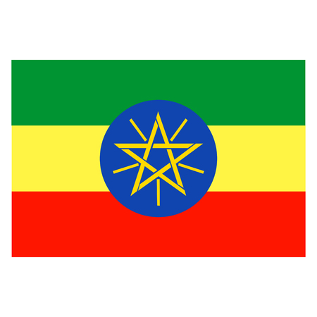 Flag of Ethiopiaのイラスト素材