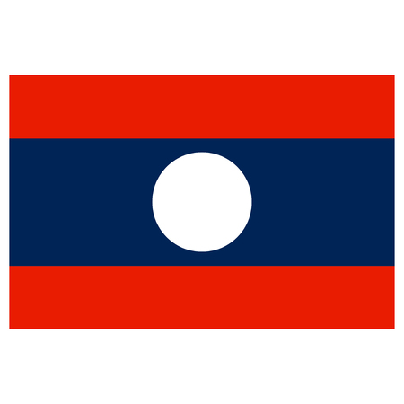 Flag of Laosのイラスト素材