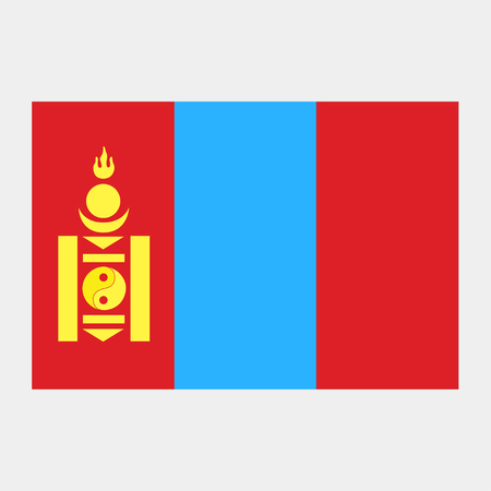 Flag of Mongoliaのイラスト素材