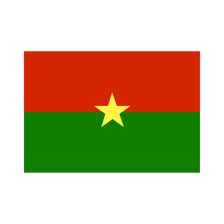 Flag of Burkina Fasoのイラスト素材
