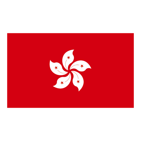 Flag of Hong Kongのイラスト素材
