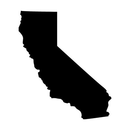 Territory of California on a white backgroundのイラスト素材