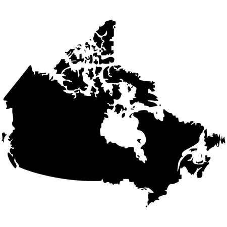 Territory of Canada on a white backgroundのイラスト素材