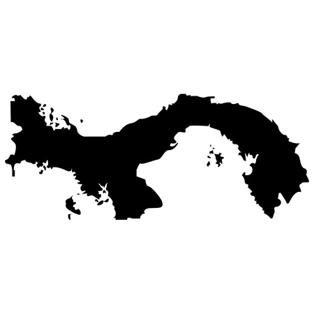 Territory of Panama on a white backgroundのイラスト素材