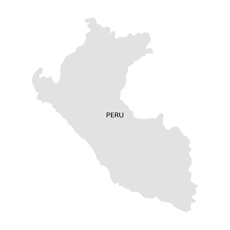 Territory of Peru on a white backgroundのイラスト素材