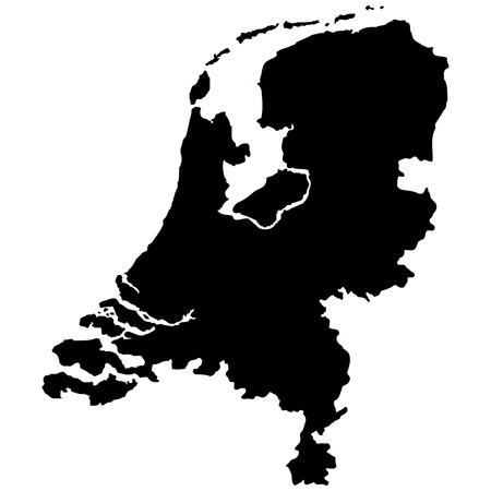 Territory of the Netherlands on a white backgroundのイラスト素材