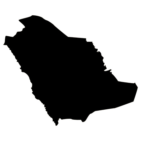 Territory of Saudi Arabia on a white backgroundのイラスト素材
